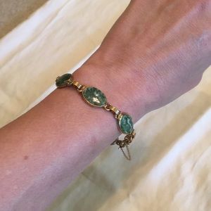 Green stone bracelet